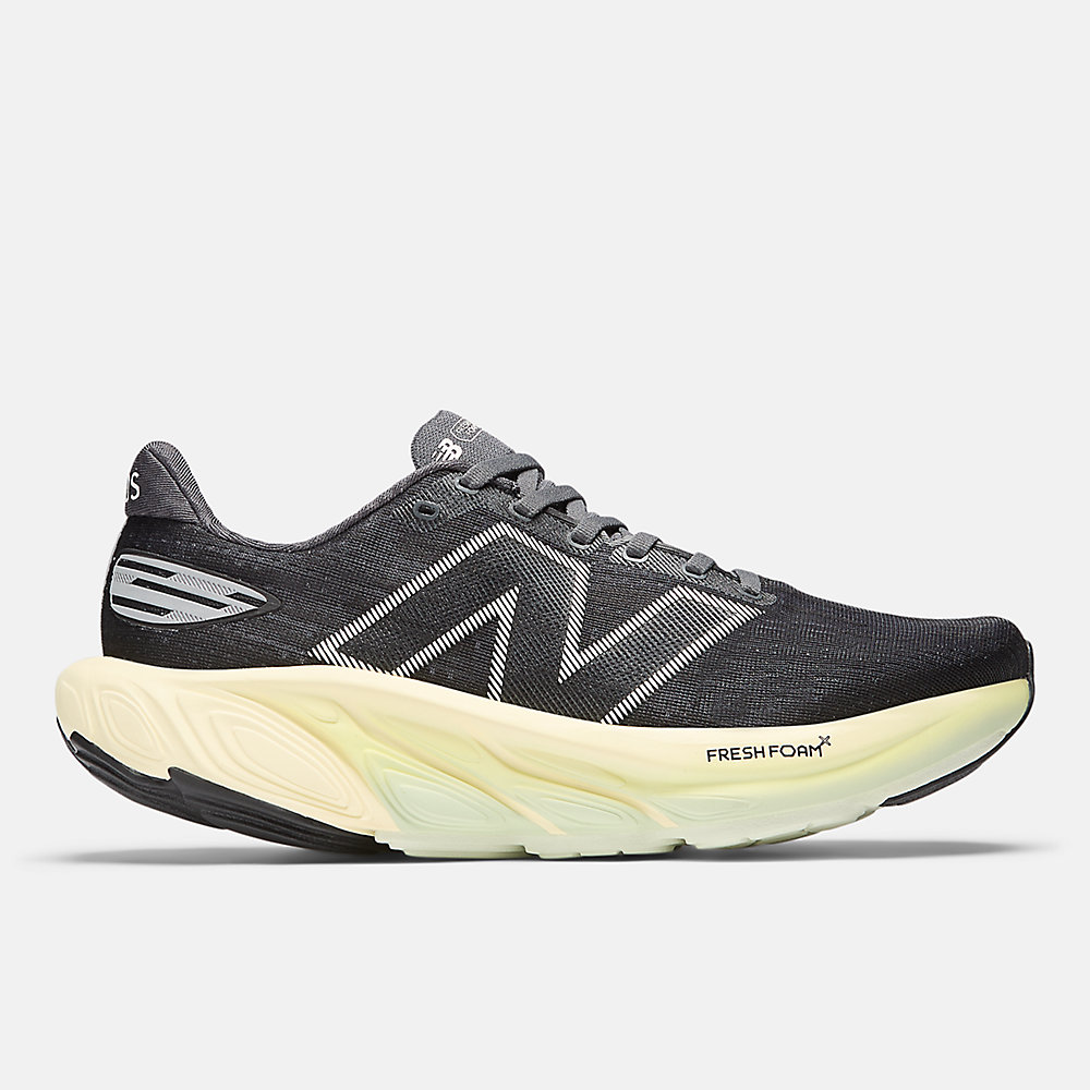 New Balance Fresh Foam X Balos Shoes Black with Ambient Light and Sea Salt